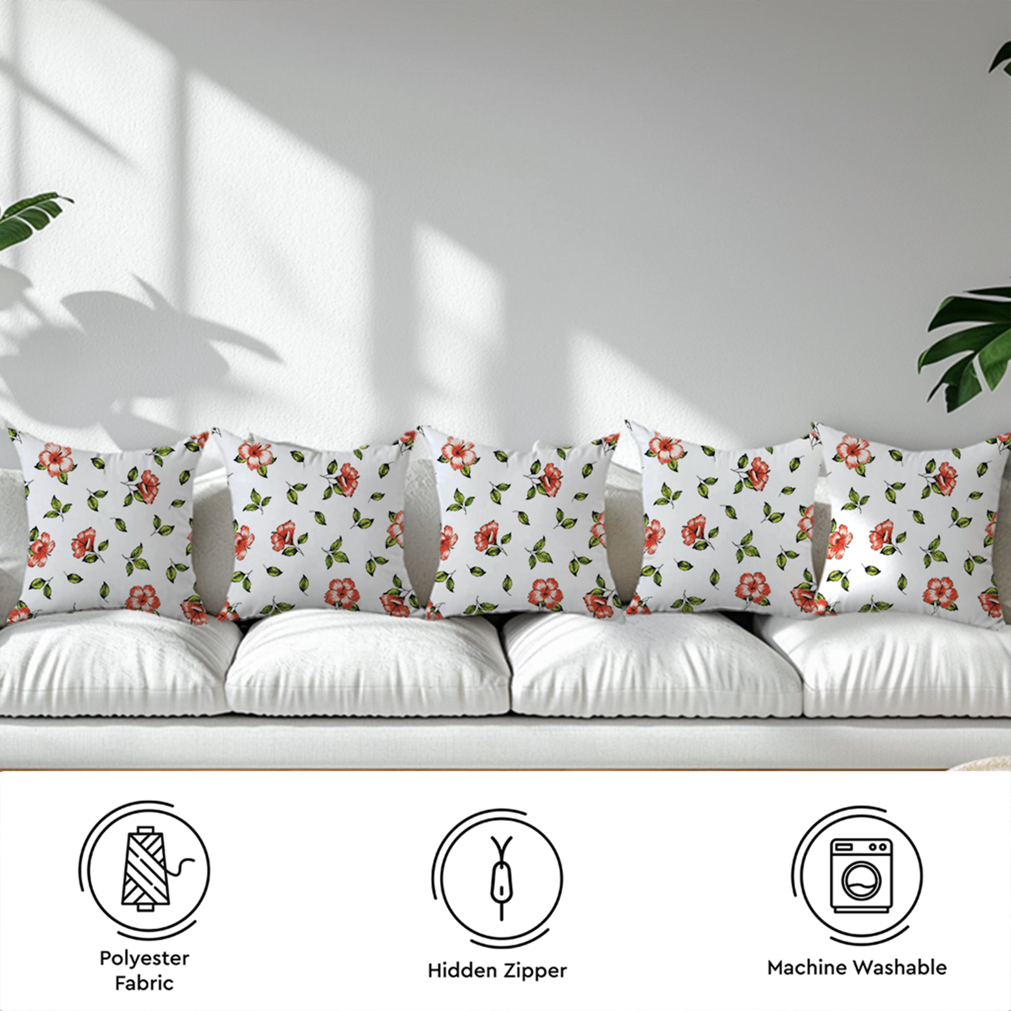 Micro Hibiscus Cushion Cover