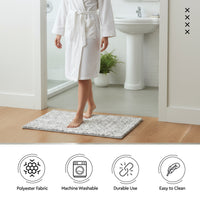 Cotton Grey Bathmat (Pack of 1)