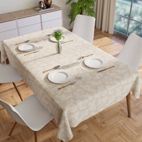 Cotton chambray Beige Table Cloth (Pack of 1)