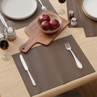 PU Leather Dark Brown Placemat