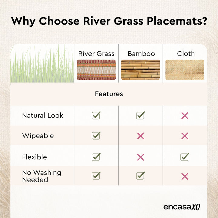 Madur Kathi Red Placemat (Pack of 4)