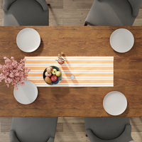 RC Yarn-Dyed Franca Yellow Stripes Table Runner (Pack of 1)