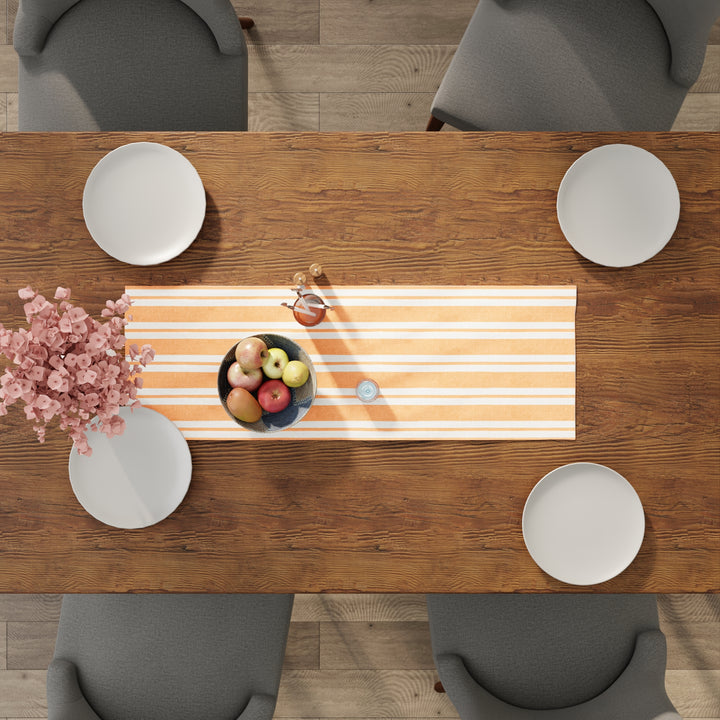 RC Yarn-Dyed Franca Yellow Stripes Table Runner (Pack of 1)
