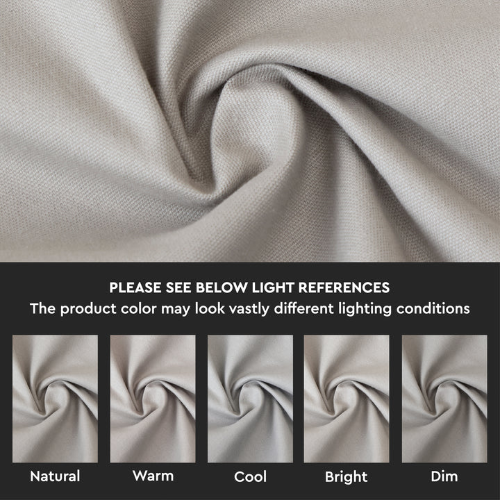 Cotton Light Grey Table Napkins (Pack of 6)
