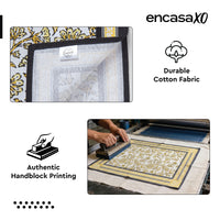 Cotton Canvas Yellow-02 Placemat + Table Napkins