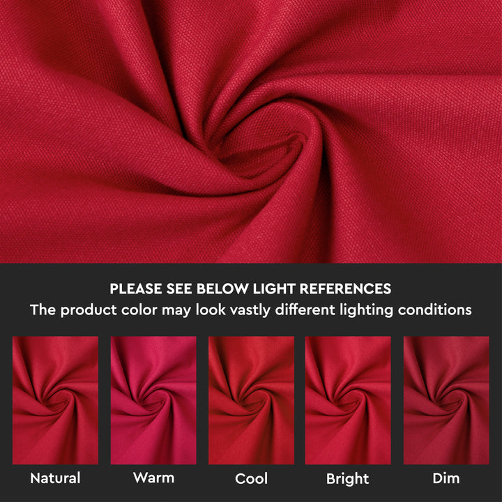 Cotton Deep Red Table Napkins (Pack of 12)