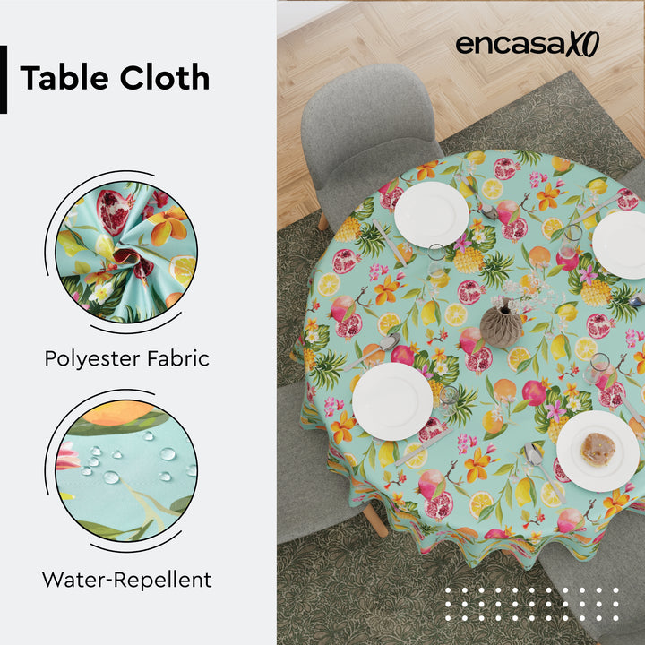 Polyester Pineapple Table Cloth (Pack of 1)