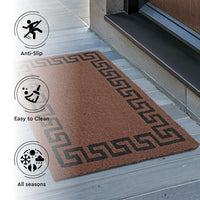 Coir Door Mats for Home Entrance Thick Anti-slip Welcome Doormat with PVC Back | Ideal for Indoor, Outdoor, Patio, Home and Office | Durable and Easy to Clean