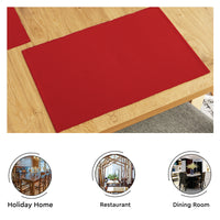 Cotton Roma Red Table Runner+Placemat (Pack of 7)