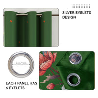 Blackout J2 Green Curtain (Pack of 2)