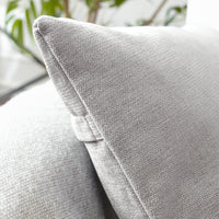 Chenille Solid Solid Light Grey Cushion Cover (Pack of 1)
