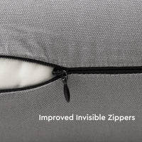 Canvas Grey Cushion Cover