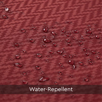 Polyester Maroon Shower Curtain (Pack of 1)