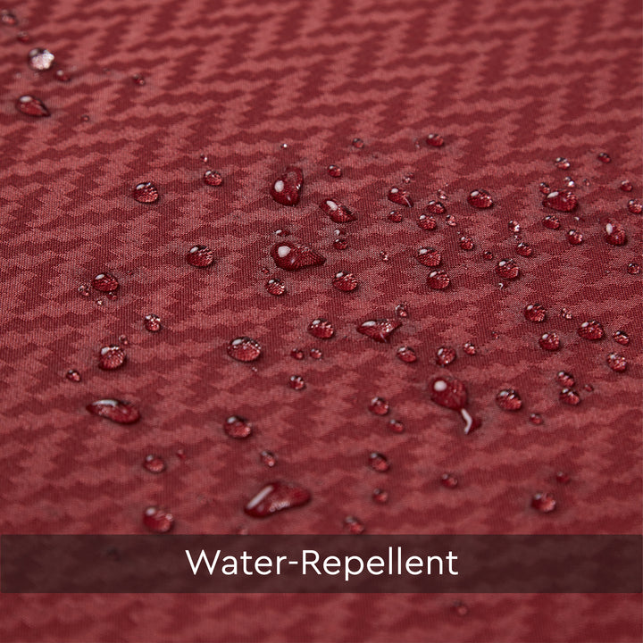 Polyester Maroon Shower Curtain (Pack of 1)