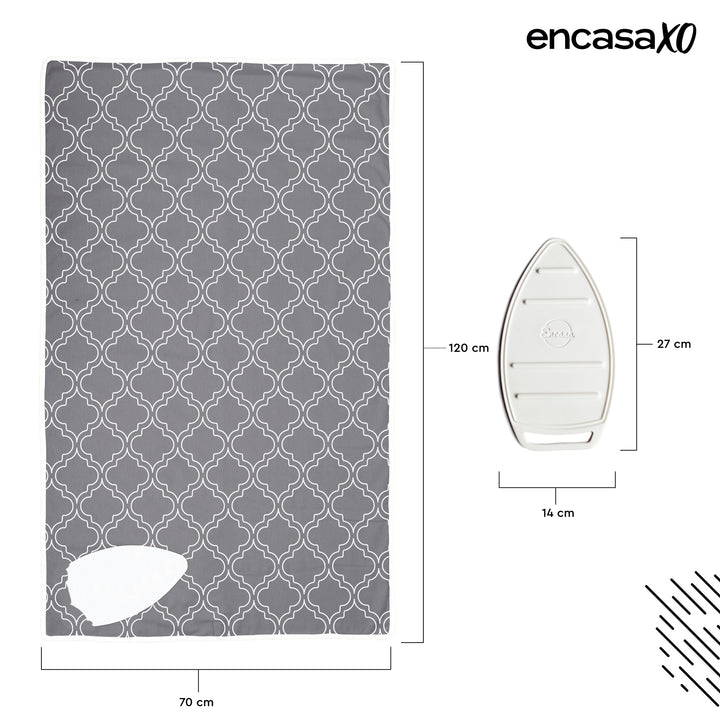 20s Sheeting Grey Tiles Ironing Mat (Pack of 1)