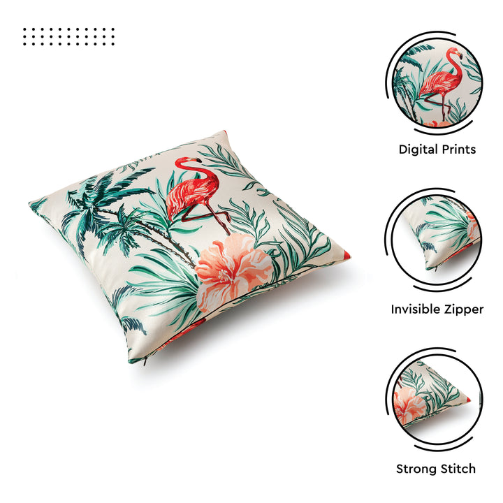 Blackout Flamingo Cushion Cover (Pack of 2)