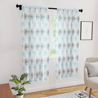 Polyester Blowball Curtain (Pack of 2)