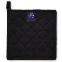 Cotton Full Black Pot Holders (Pack of 2)