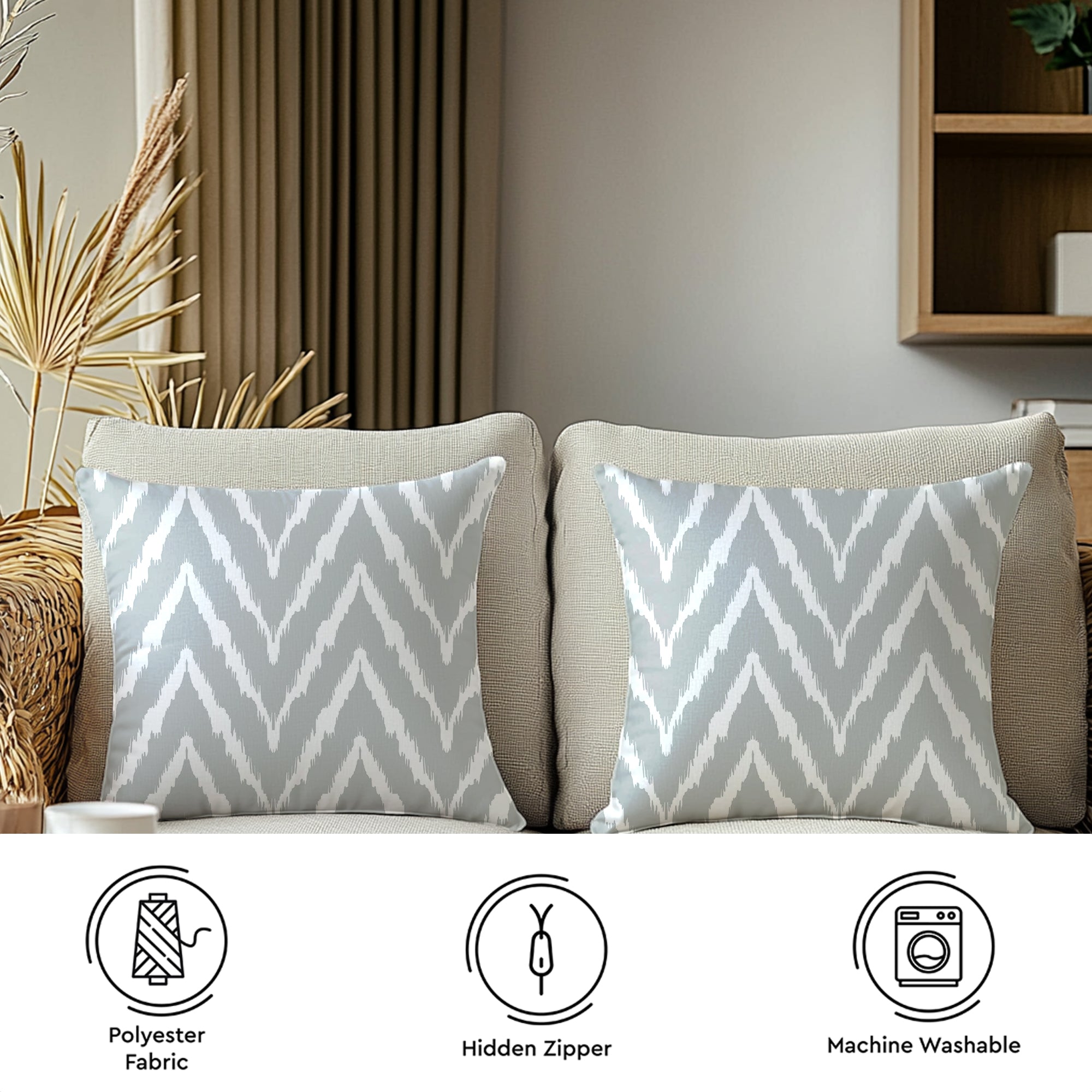 Micro Fire Grey Cushion Cover