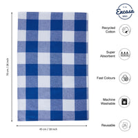 Cotton Blue Kitchen Towel (Pack of 12)