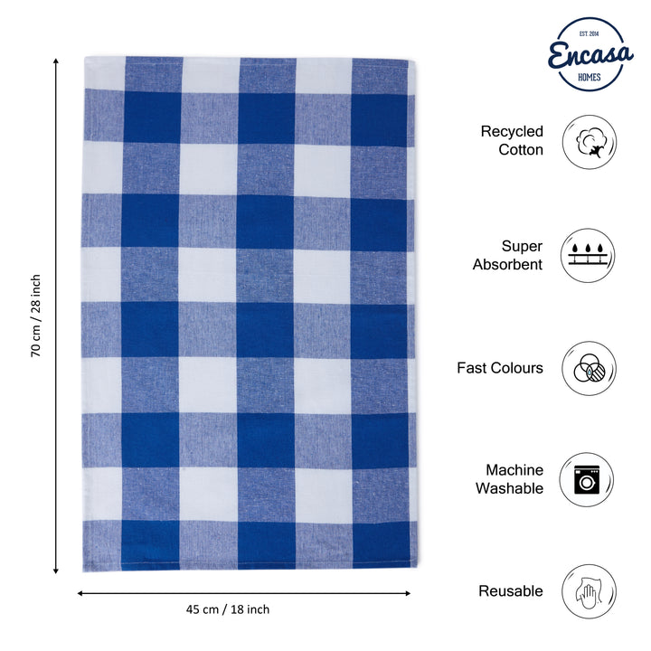 Cotton Blue Kitchen Towel (Pack of 12)