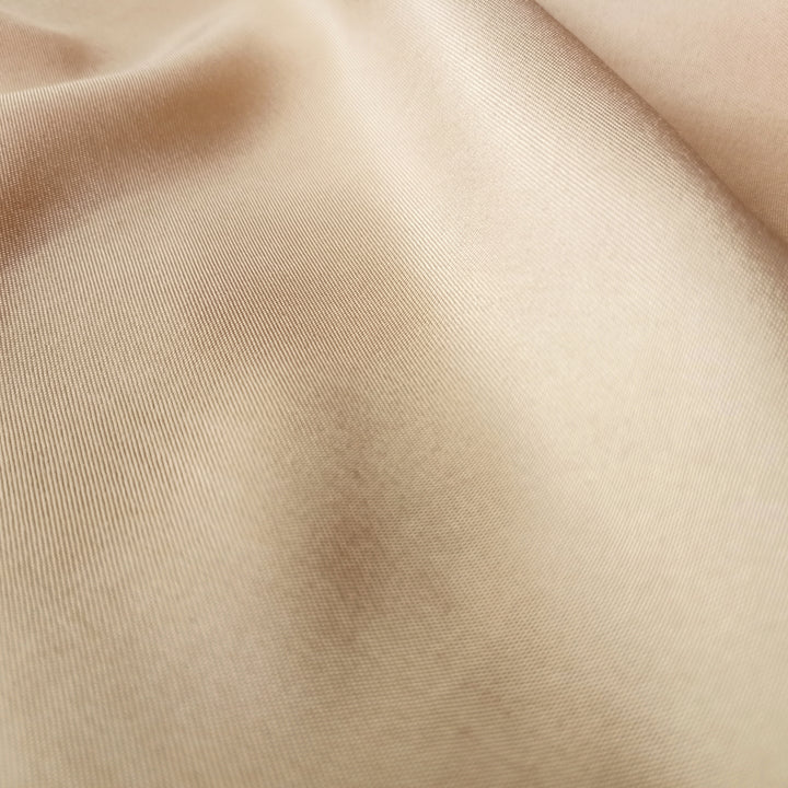 Polyester Solid Beige Fabric 1 Meter