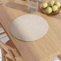 Cotton Beige & Off White Mix Placemat (Pack of 6)