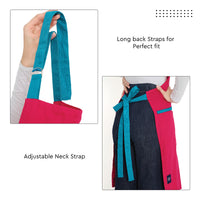 Cotton Hot Pink Apron (Pack of 1)