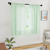 Micro Dollar Mint Curtain (Pack of 2)