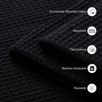 Cotton Black Dish Towel (Pack of 12)