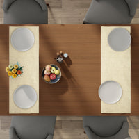 Chenille Natural Table Runner