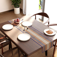 Madur Kathi Blue Table Runner (Pack of 1)