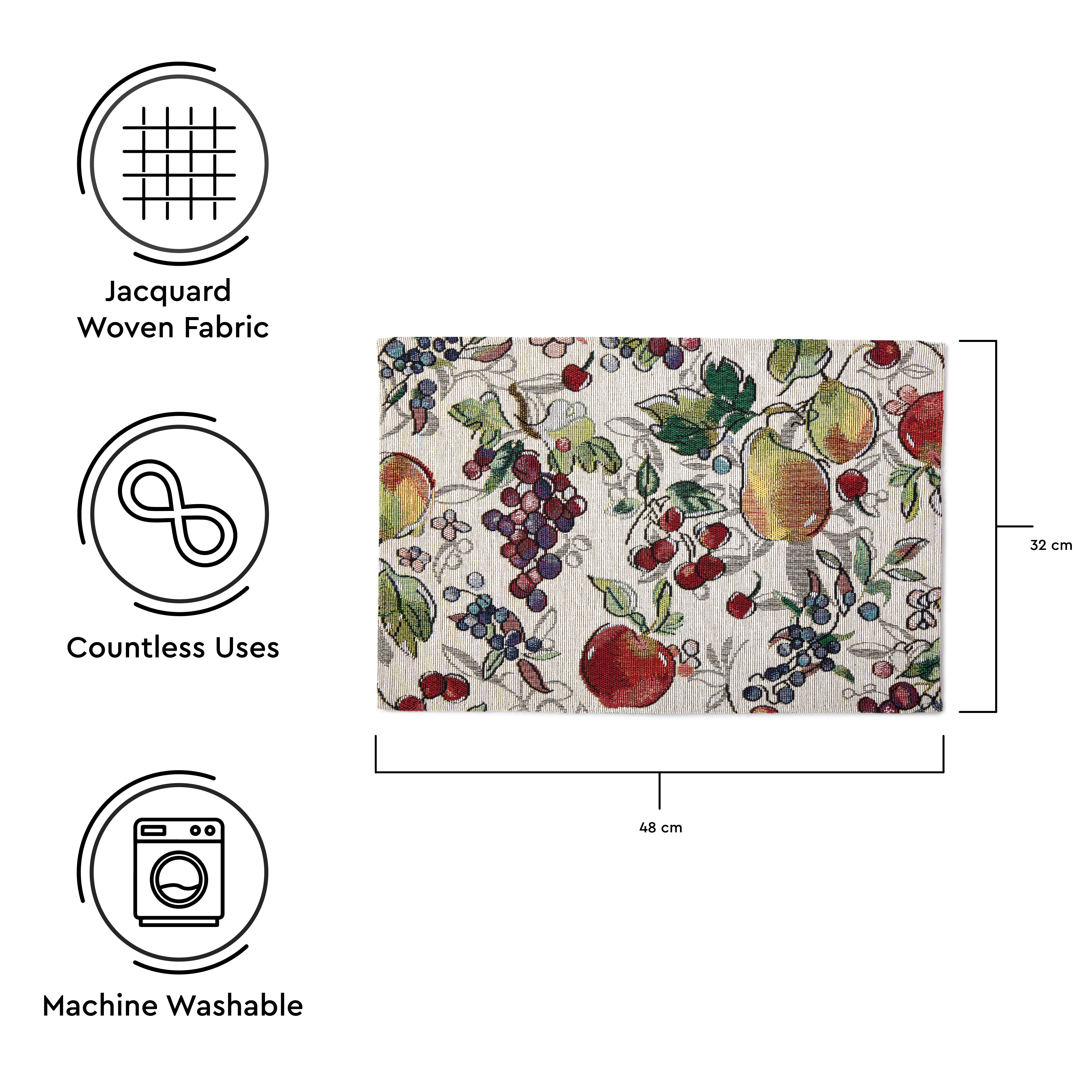 Cotton Fruit Placemat (Pack of 6)