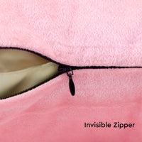 Velvet Light Pink Cushion Cover