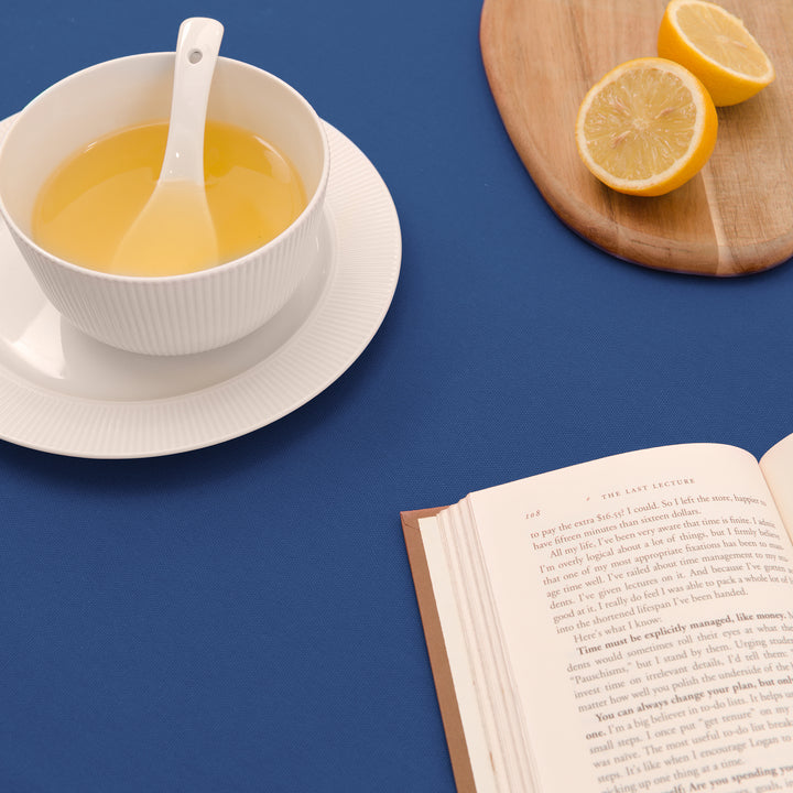 Cotton Cobalt Table Cloth (Pack of 1)