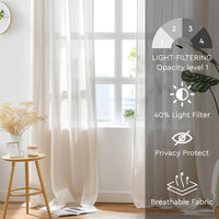 Micro Blue Curtain (Pack of 2)