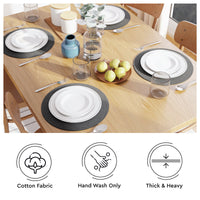 Cotton Dark Grey Placemat (Pack of 2)