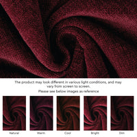 Chenille Maroon Table Runner