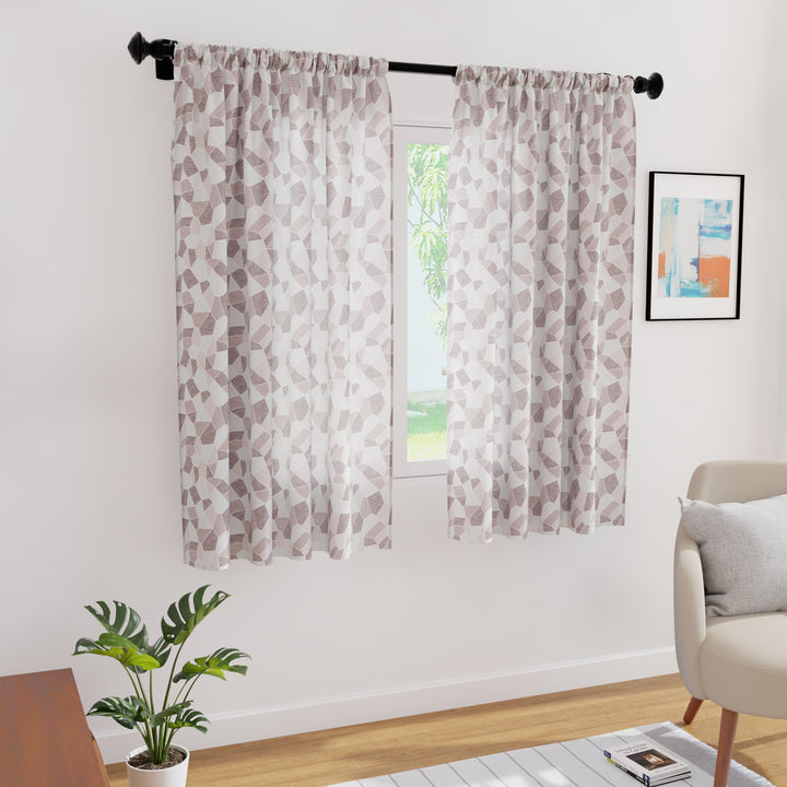 Micro G1 Brown Curtain (Pack of 2)