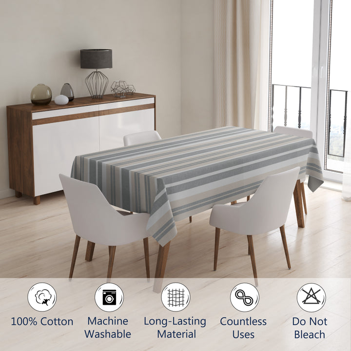 Cotton Olive Table Cloth (Pack of 1)