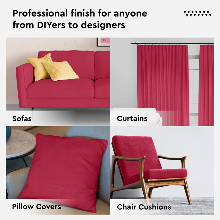 Mercerised Cotton Canvas Fabric, 100x150 cm Wide | Sold by the Metre, Cut to Length | Fabric For Cushions, Sofa Covers, Light Upholstery, Embroidery, Dress Material