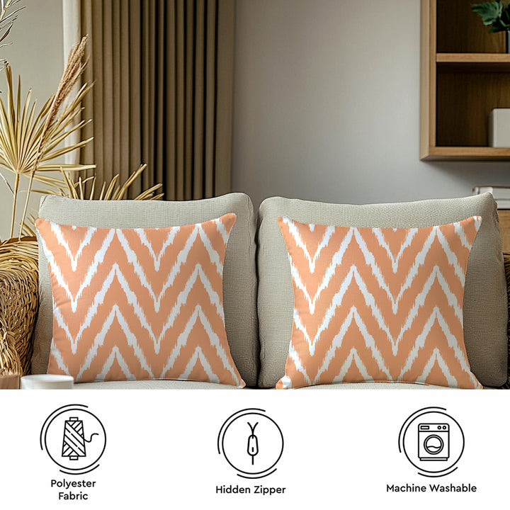 Micro Fire Orange Cushion Cover