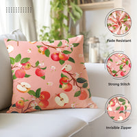 Polyester Apple Cushion Cover (Pack of 2)