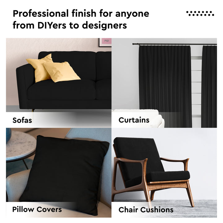 Mercerised Cotton Canvas Fabric, 100x150 cm Wide | Sold by the Metre, Cut to Length | Fabric For Cushions, Sofa Covers, Light Upholstery, Embroidery, Dress Material