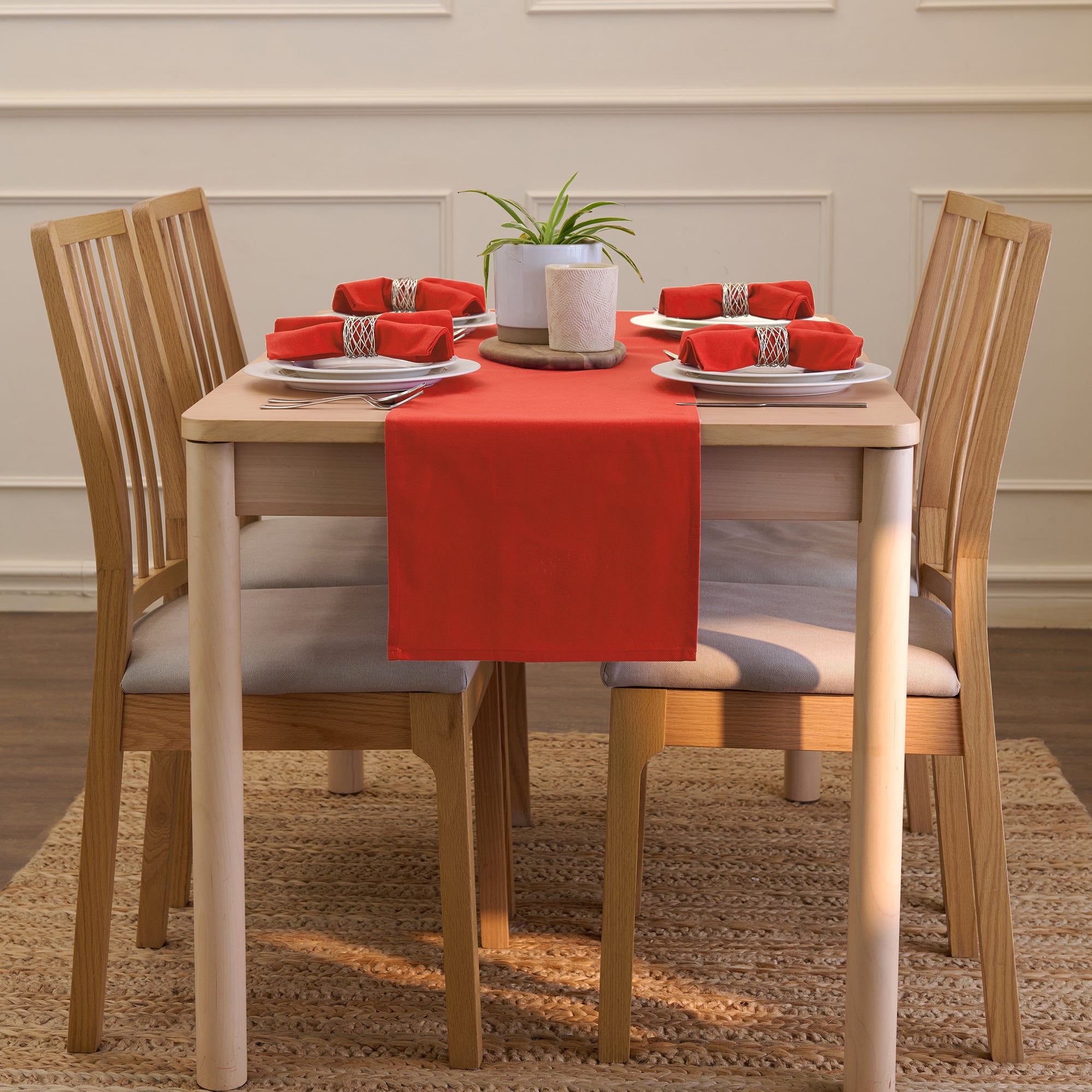 Cotton Brick Table Runner (Pack of 1)