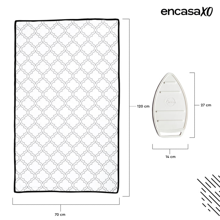20s Sheeting White Tiles Ironing Mat (Pack of 1)