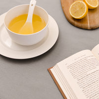Canvas Grey Table Cloth (Pack of 1)