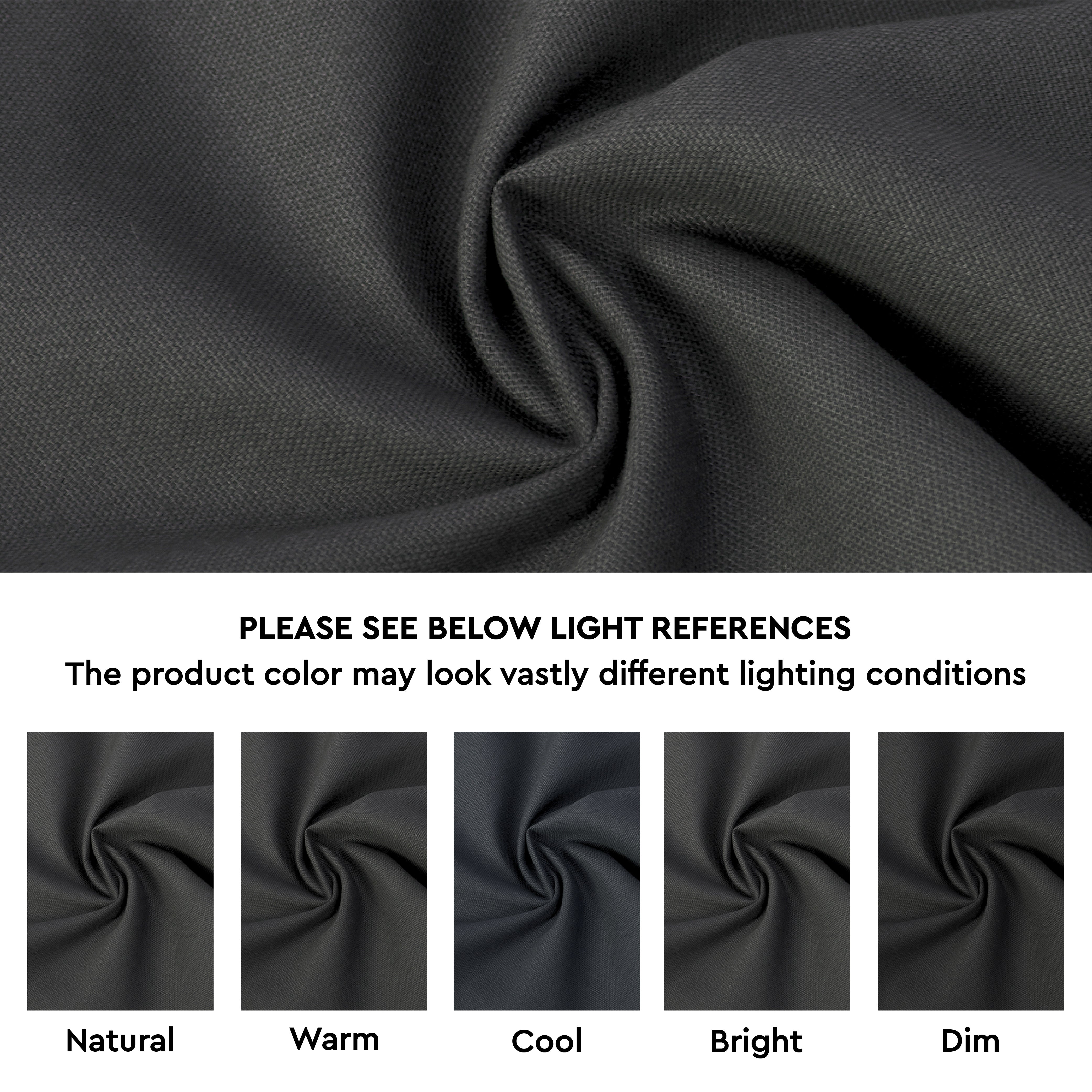Cotton Charcoal Grey Table Napkins (Pack of 4)