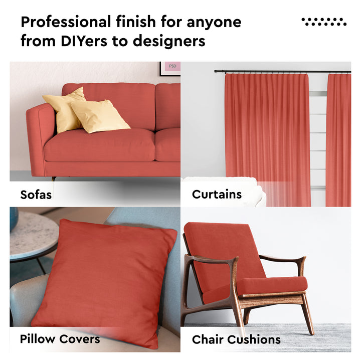 Mercerised Cotton Canvas Fabric, 100x150 cm Wide | Sold by the Metre, Cut to Length | Fabric For Cushions, Sofa Covers, Light Upholstery, Embroidery, Dress Material