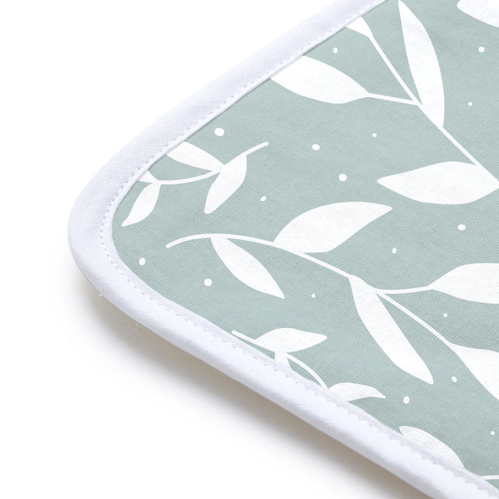 20s Sheeting Green Leaflet Ironing Mat (Pack of 1)